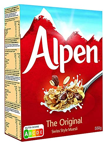 Weetabix Alpen Muesli Original, muesli de estilo suizo, 2 x 550 g