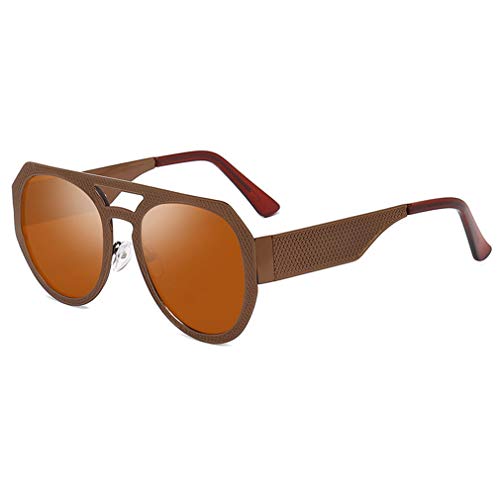 WEIMEITE Retro gafas de sol redondas Mujeres Hombres Gafas de sol Montura metálica Aleación Espejo Gafas de sol UV400