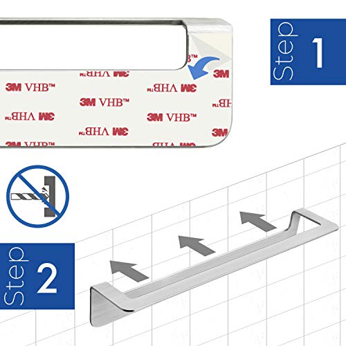 WEISSENSTEIN Jabonera baño pared | Jabonera acero inoxidable lavavo | Soporte pastilla de jabon cristal | Jabonera adhesiva sin taladro