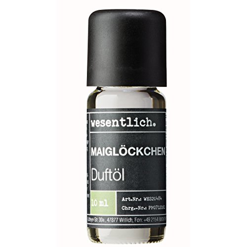 wesentlich. - Aceite aromático para lámpara aromática y difusor, aroma de lirio del valle, 10 ml