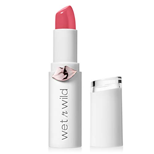 Wet n Wild Megalast Lipstick, Barra de Labios Hidratante con Color Intenso, con Acabado Brillante, Larga Duración, Vegana, Pinky Ring, Acabado Brillante