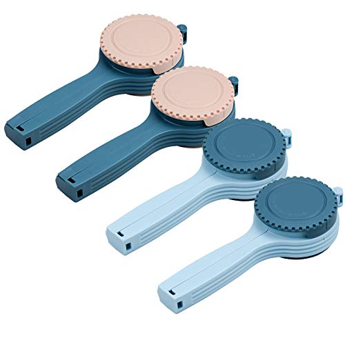 Winfred 4 Pcs Sellado de Alimentos, Clips de Sellado para Bolsas para Avena, Frutos Secos, Detergente en Polvo, Condimentos Harina, Accesorios para Cocina Hogar