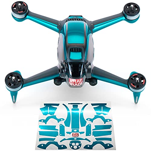 WRAPGRADE Skin Compatible con dji FPV | Accent Color (Caribbean Blue)