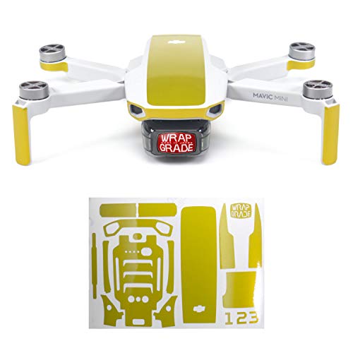 WRAPGRADEl Color Acento Skin Compatible con dji Mavic Mini (LIMONCINO Yellow)