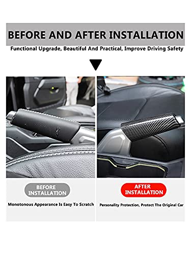 WUYIN QHCP Cubiertas Decorativas de Freno de Mano de Coche Manos de Freno de Mano. Mangas Abdominales Ajuste para Jeep Wrangler JL 2018 2019 2020 Accesorios de Interior Palancas de Freno de Mano