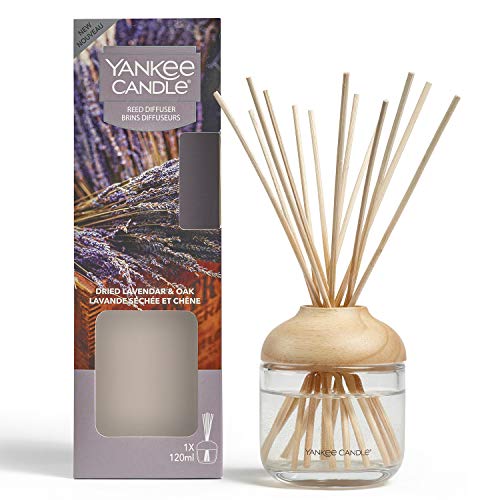 Yankee Candle - Difusor de varillas, Lavanda seca y roble, 120 ml