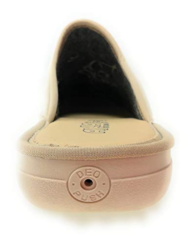 Zapatilla perfumada para Mujer con Bordado Made in Italy Color Beige - número 42