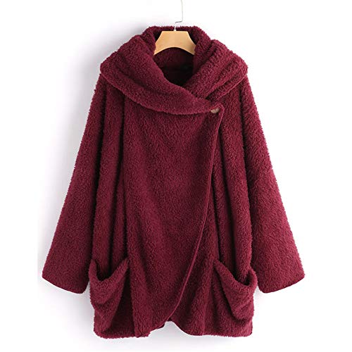 Zilosconcy Cárdigan Mujer Invierno Rebajas Lana Calentita Mujer Abrigo Con Bolsillos Talla Grande Pullover Jerseys Manga Larga Sueter Chaqueta Tops Esponjoso Sudaderas Adolescentes Rebeca