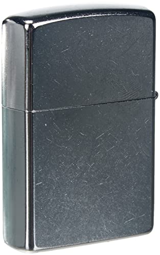 Zippo Mechero cromado POLSKA-Street, negro, 5,8 x 3,8 x 1,8 cm