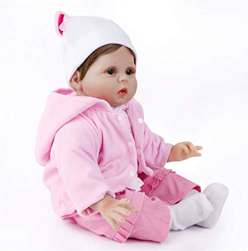 ZIYIUI 55 cm bebé Reborn Muñecas Suave Vinilo Silicona Niña Reborn Baby Dolls Juguetes Regalo