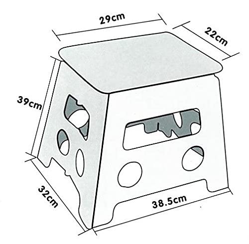 Zollner Taburete plegable multiusos, 39 cm altura