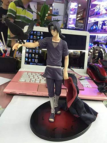 Zqcay Figura De Acción Itachi Uchiha El Cuervo Escribe Ojos Redondos 23Cm.PVC Figura De Acción De Colección Modelo De Juguete Lindo Realista Creativo Muñeca Decoración Familiar Decoración del Coche