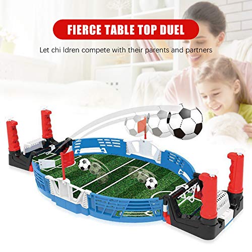 ZQO Mini Table Top Soccer Shoot Game Indoor Desktop Interactive Football Board Toys con Dos Bolas para Fiesta Familiar, Regalo para Niños