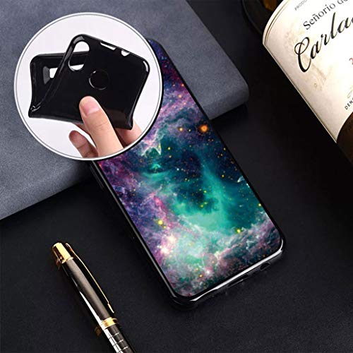 ZXLZKQ Fundas + Protector de Pantalla para ZTE Blade A51 (6.52 Pulgadas), Negro Suave Silicona Case Cover TPU Carcasa Caso con Cristal Templado para ZTE Blade A51 - WMA33