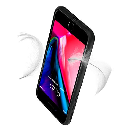 ZXLZKQ Fundas + Protector de Pantalla para ZTE Blade A51 (6.52 Pulgadas), Negro Suave Silicona Case Cover TPU Carcasa Caso con Cristal Templado para ZTE Blade A51 - WMA33