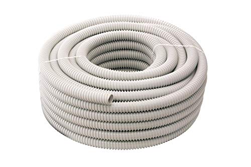 10 MT Tubo Flexible en Espiral 20 mm PVC Gris Tubo Sistemas eléctricos