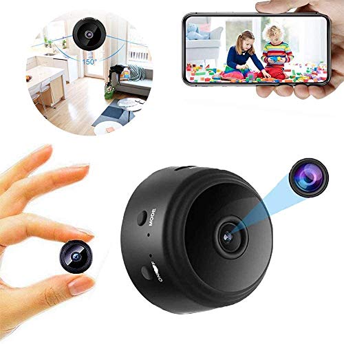 1080P HD Hot Link Remote Surveillance Camera Recorder, 150 ° Wide Angle Mini Spy Hidden Camera with Night Vision and Motion Detection For Home/Office/Garage