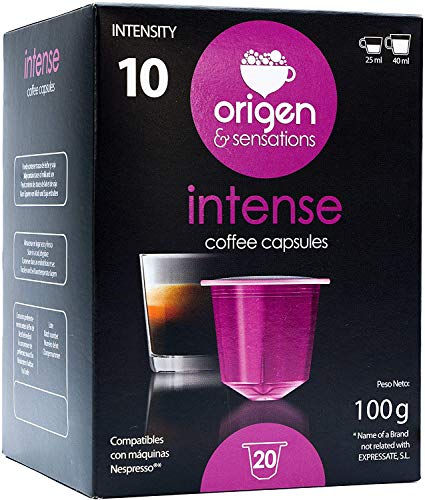 124 Cápsulas Nespresso Surtido Compatibles con Máquinas Nespresso - 40 + 4 capsulas de regalo Extra Intense, 20 Ristretto, 20 Intense, 20 Arabica, 20 Decaf