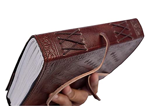 18 Cm Libreta Notas Cuaderno Hojas Diario Album Hecho a Mano Con Cubierta De Cuero Libro en Blanco Grimoire Dibujo Regalo Para Artistas Dragón leather journal notebook diary grimoire Dragon relieve