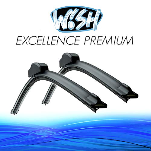 '2 x Wish® Excellence 22 "550 mm/21 530 mm de limpiaparabrisas WISCH hojas flachbal Ken Borrador