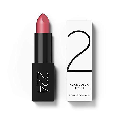 224 Cosmetics Barra de labios Pure Color - natural, vegano , no testada en animals - feel good fórmula , sin parabeno y silicona - Delicate Kiss