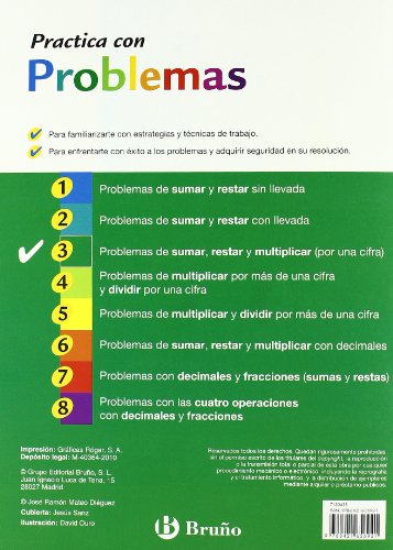 3 Practica con problemas de sumar, restar y multiplicar 1 cifra (Castellano - Material Complementario - Practica Con Problemas) - 9788421656921: ... sumar, restar y multiplicar (por una cifra)