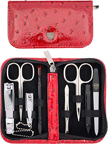 3 Swords Germany - Set para el cuidado de las uñas ´Salamanca` de viaje con estuche para manicura y pedicura - Calidad de marca by 3 Swords (7650)