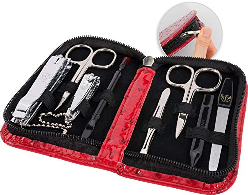 3 Swords Germany - Set para el cuidado de las uñas ´Salamanca` de viaje con estuche para manicura y pedicura - Calidad de marca by 3 Swords (7650)