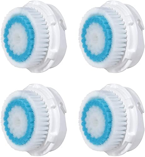 4 x cabezas de cepillo Cabezal de cepillo compatible para la limpieza facial con poros profundos de Clarisonic (Deep Pore).