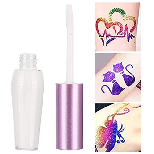 7ml Pegamento Brillante Adhesivo Para El Cuerpo Tatuaje Temporal Brillo En Polvo Pegamento Pintura Corporal Cara Cejas Uñas Tatuaje Gel Herramienta De Belleza