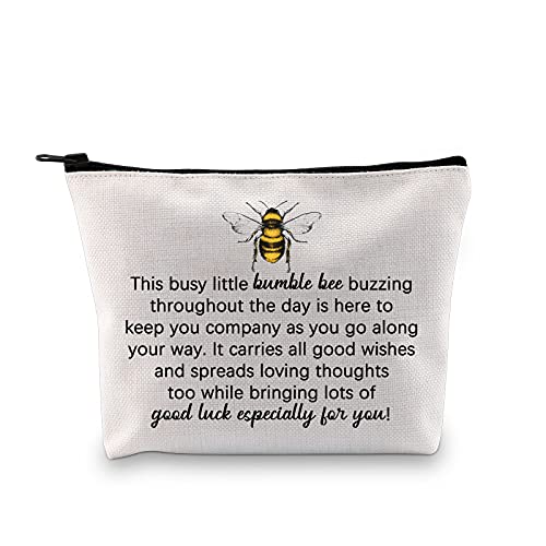 Abeja regalo miel abeja maquillaje bolsa de abejorro abeja regalo amante de abeja bolsa cosmética regalo para mujeres, Busy Little Bumble Bee Makeup Eu, Medium,