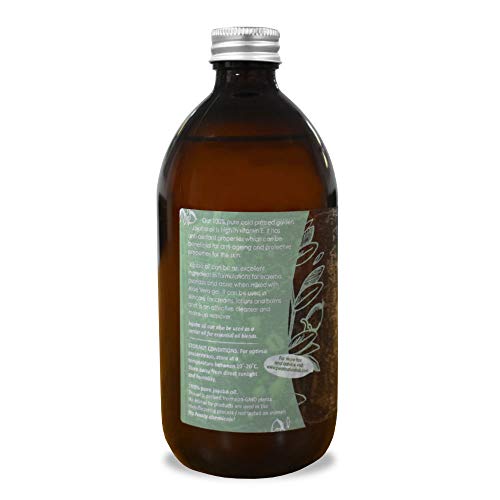 Aceite de jojoba dorado 100% puro 500 ml: prensado en frío, sin refinar, vegano, sin hexano, sin OMG. Un perfecto aceite base de aromaterapia y masaje 500ml