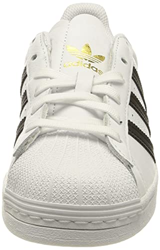 adidas Superstar, Sneaker Mujer, Cloud White/Core Black/Gold Metallic, 39 1/3 EU