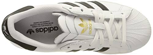 adidas Superstar, Sneaker Mujer, Cloud White/Core Black/Gold Metallic, 39 1/3 EU