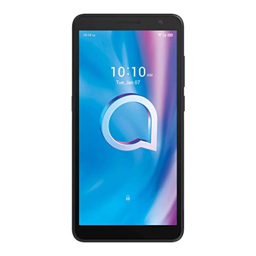 Alcatel 1B – Smartphone de 5.5” HD+, Pantalla 18:9, Quadcore, 2GB Ram, Memoria 32GB, Ampliable MicroSD, Cámara 8MP, Frontal 5MP, 3000 mAh de Batería, Negro [Versión ES/PT]