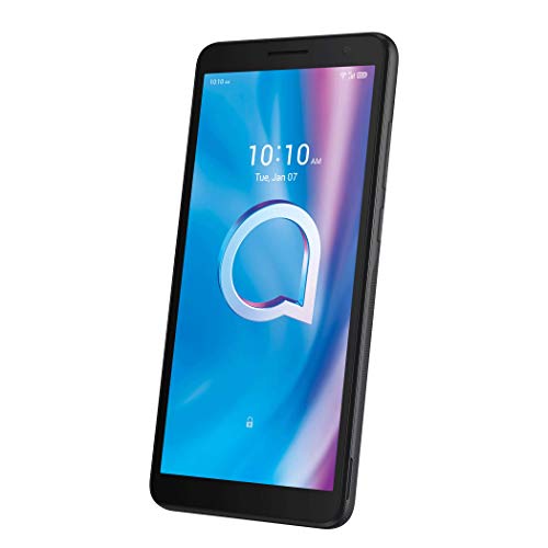 Alcatel 1B – Smartphone de 5.5” HD+, Pantalla 18:9, Quadcore, 2GB Ram, Memoria 32GB, Ampliable MicroSD, Cámara 8MP, Frontal 5MP, 3000 mAh de Batería, Negro [Versión ES/PT]