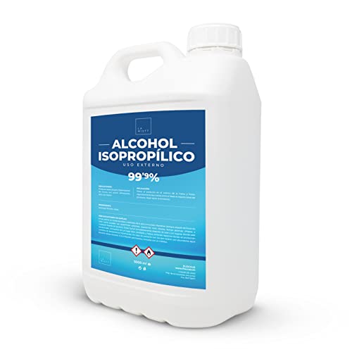 Alcohol Isopropílico 99,9% Puro 5L | Isopropanol | Limpieza de Componentes Electrónicos. Desinfección y Limpieza de Superficies.