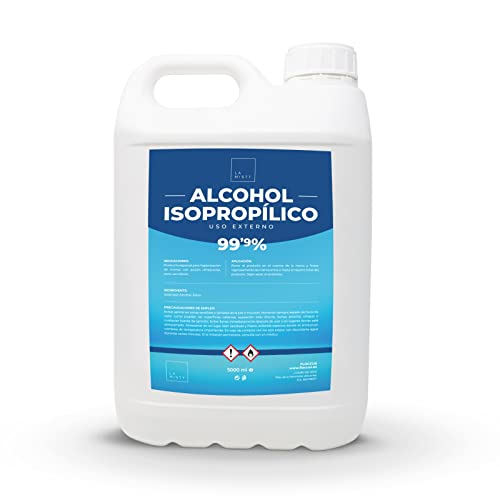 Alcohol Isopropílico 99,9% Puro 5L | Isopropanol | Limpieza de Componentes Electrónicos. Desinfección y Limpieza de Superficies.