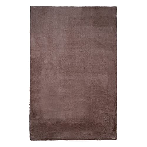 Alfombra de Pelo Malva de Tela de poliéster de 160x230 cm - LOLAhome