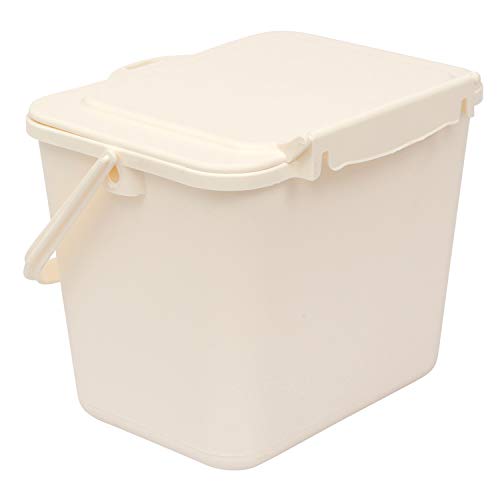 All-Green Cubo de basura para compost, color crema, 5 litros (5 L)