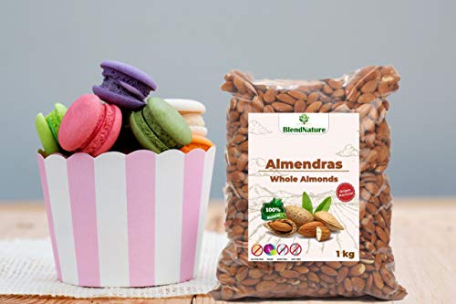 Almendras Crudas Peladas Sin Sal Con Piel - 1 Kg