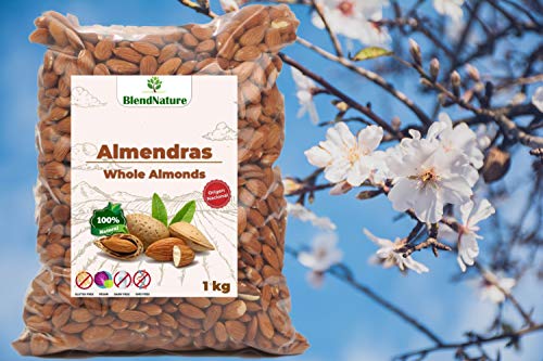 Almendras Crudas Peladas Sin Sal Con Piel - 1 Kg