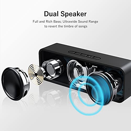 Altavoz Bluetooth Portátil, Altavoz Bluetooth Inalámbrico Estéreo Sonido de Bajo Bluetooth 5.0 Manos Libres/Modo AUX/Tarjeta TF/USB para Samsung Huawei XiaoMi Sony etc