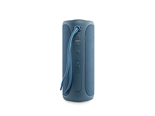 Altavoz Upper 3 de Vieta Pro, con Bluetooth, True Wireless, Micrófono, Radio FM, 10 Horas de autonomía, Resistencia al Agua IPX7, Entrada Auxiliar y sistema de luces; Color Azul.