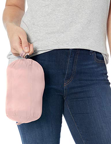 Amazon Essentials - Chaqueta acolchada con capucha para mujer, plegable, ligera y resistente al agua, Rosa (light pink), US XS (EU XS-S)