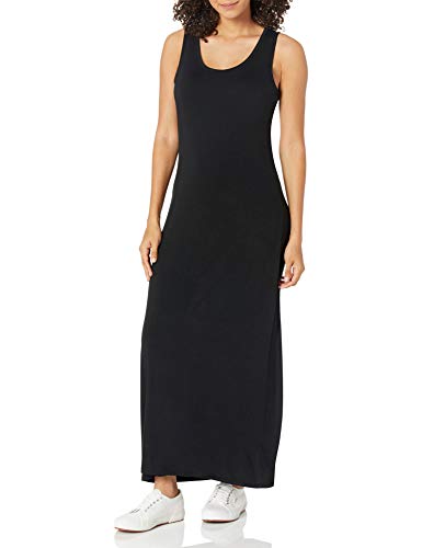 Amazon Essentials Vestido Maxi de Tirantes Mujer, Negro, S