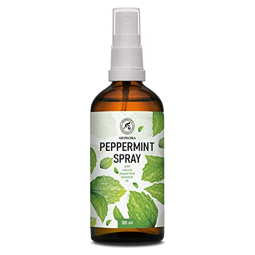 Ambientador Pulverizador con Aceite Esencial de Menta 100ml - Perfumador Hogar - Perfume de Interior - Fragancia Menta - Spray Almohada - Ambientador Armario Ropa - Perfumador Spray