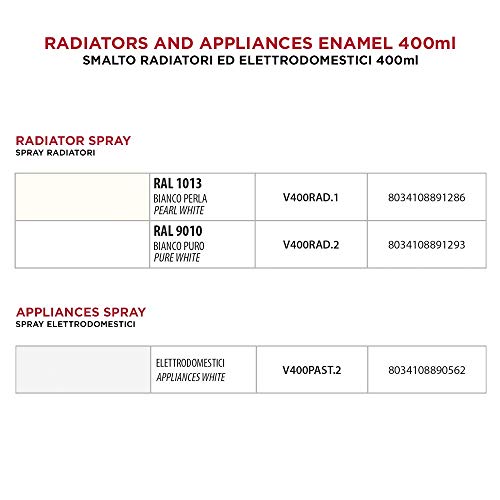 Ambro-Sol V400RAD.1 Pintura para Radiadores, Blanco Perla, 400 ml
