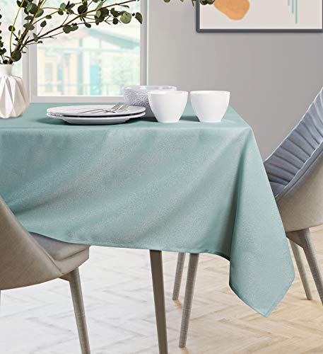 AmeliaHome Mantel Resistente Lotus Water Effect para 110 x 110 cm menta imperio