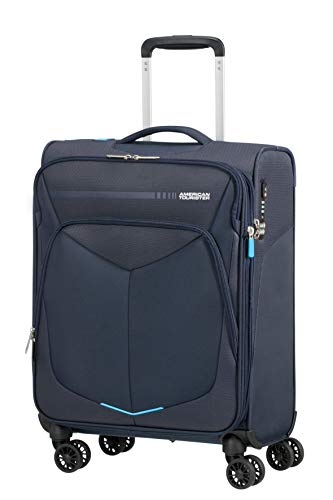 American Tourister Summerfunk Equipaje de Mano, 55 centimetros, 46 litros, Azul (Navy)